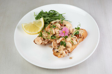 salad with salmon and vegetables