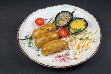 grilled chicken with vegetables