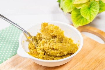 手作りさつまいも餡バター作り