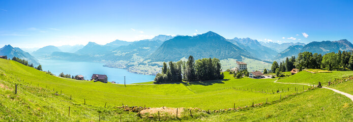 Panorama Vierwaldstätter See, Schweiz