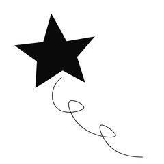 hand drawn sketch of a star decoration
