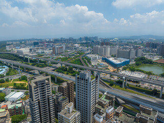 Fototapeta premium Aerial view of Taiwan residential district