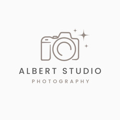 Line art Camera, Photography Logo Design Vector Inspiration