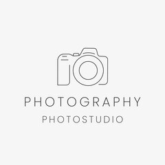 Line art Camera, Photography Logo Design Vector Inspiration
