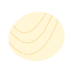 Hand drawn circle yellow sticky note