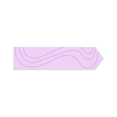Bookmark pink sticky note with soft shadow