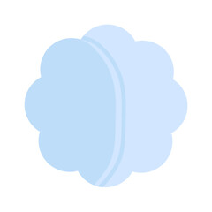 Flower blue sticky note