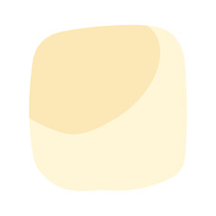 Hand drawn square yellow sticky note