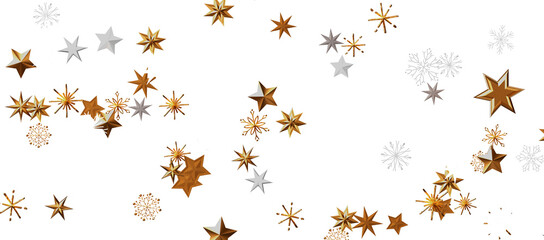 With Realistic Snowflakes Overlay On Light Silver Backdrop. Xmas Holidays