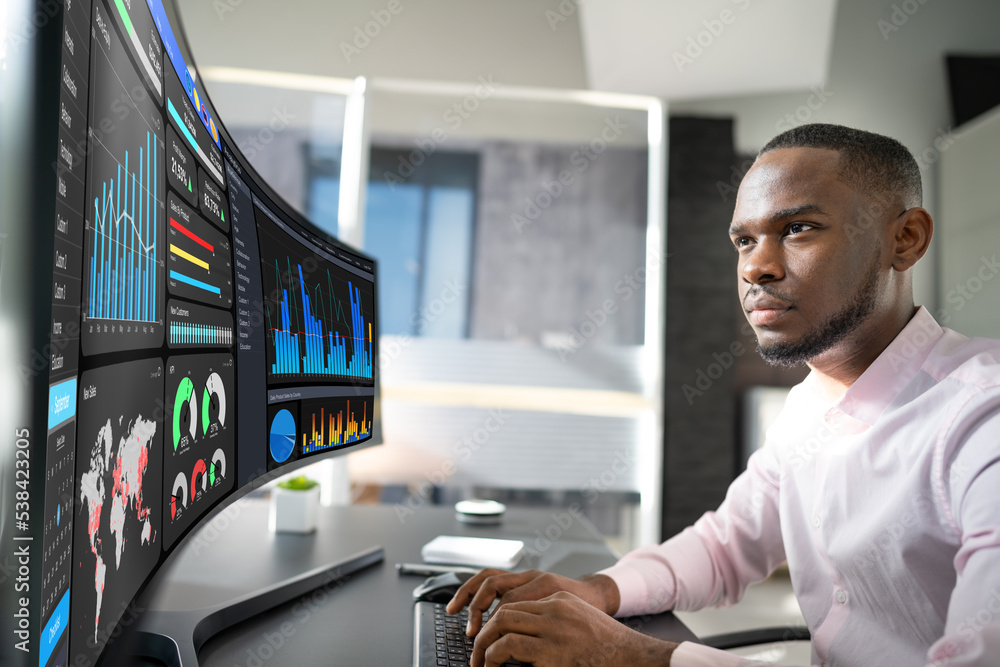 Poster business data analytics dashboard
