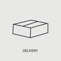 Delivery vector icon illustration sign