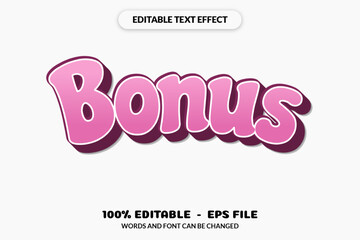 editable text effect words and font can be changed
