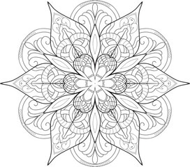 Mandalas for coloring book color pages.Anti-stress coloring book page for adults.
