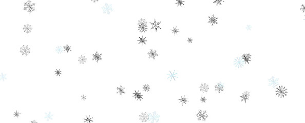 Winter christmas sky with falling snow