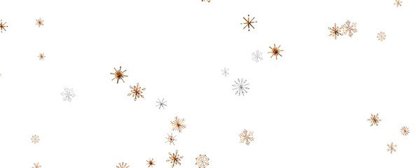 With Realistic Snowflakes Overlay On Light Silver Backdrop. Xmas Holidays