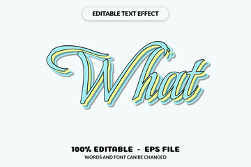 Editable Text Effect