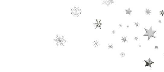 Snowflakes Falling On Snow - Winter Banner