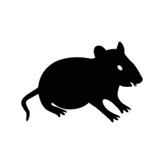 Animal beaver castor rodent icon | Black Vector illustration |