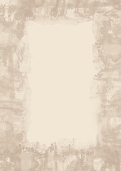 2d simple abstract white frame pastel cream pattern