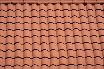 Orange Ceramic Tile Roof on a Sunny Day