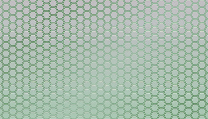 グリーンのメタリックなハニカム模様素材 ベクター