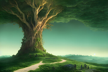 High quality illustration of huge tree