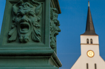 Church in the old town of Strasbourg, France