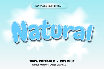 Editable text effect words and font can be changed