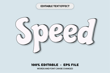 Editable text effect words and font can be changed