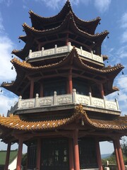 Naklejka premium Temple à Wuxi en Chine