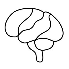 doodle brain icon