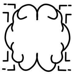 doodle brain icon