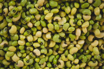 Green beans in the market. Typical Brazilian food.