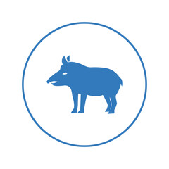 Wild animal mammal tapir icon | Circle version icon |