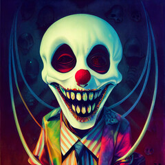 Skull Clown Halloween