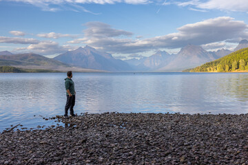 Fototapeta na wymiar Lake McDonald, Glacier National Park