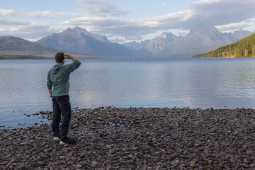 Fototapeta na wymiar Lake McDonald, Glacier National Park