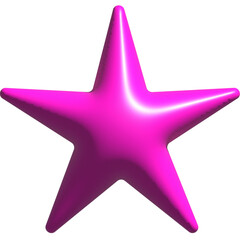 Fototapeta premium Multicolored 3d stars icons.