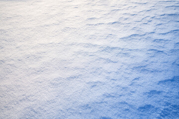 Snowy white background, the ground in a frosty winter day. Clear.