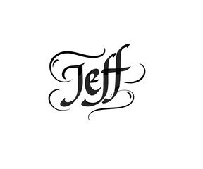 Obraz premium Jeff male name