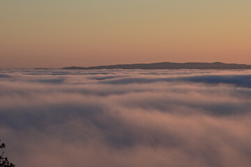 sunrise in the mountains