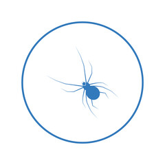 Arachnid widow bug spider icon | Circle version icon |