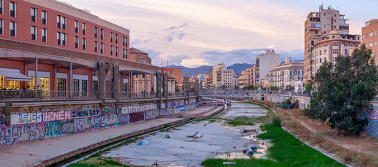 The Guadalmedina in Malaga