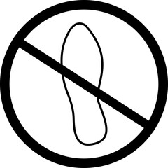 forbidden step icon