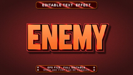 Fototapeta premium enemy text style