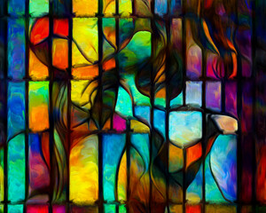 Stained Glass on Canvas