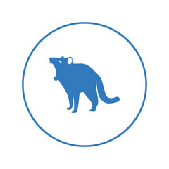 Australian animal Tasmanian devil icon | Circle version icon |
