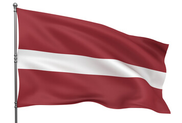 Fototapeta na wymiar Latvian flag