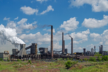 Fototapeta na wymiar Plant for production of coke from hard coal
