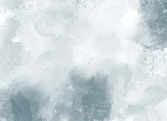 Obraz premium Watercolor painting winter christmas snowy background texture space for text